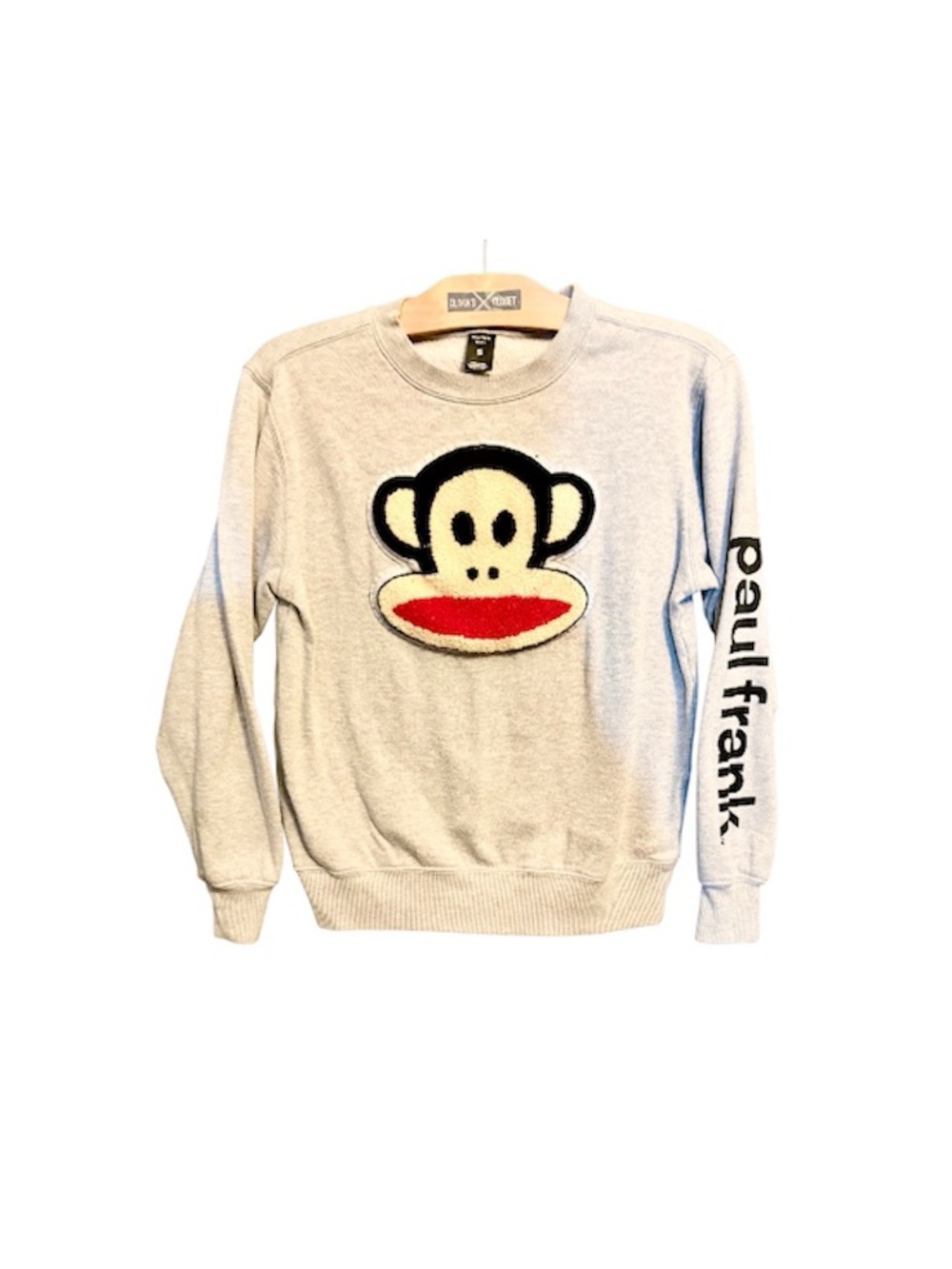 Paul Frank Light Gray Crewneck Sweatshirt with Julius Face